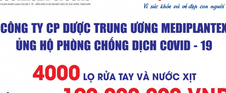 MEDIPLANTEX CHUNG TAY CÙNG BẮC NINH, BẮC GIANG ĐẨY LÙI DỊCH BỆNH COVID - 19